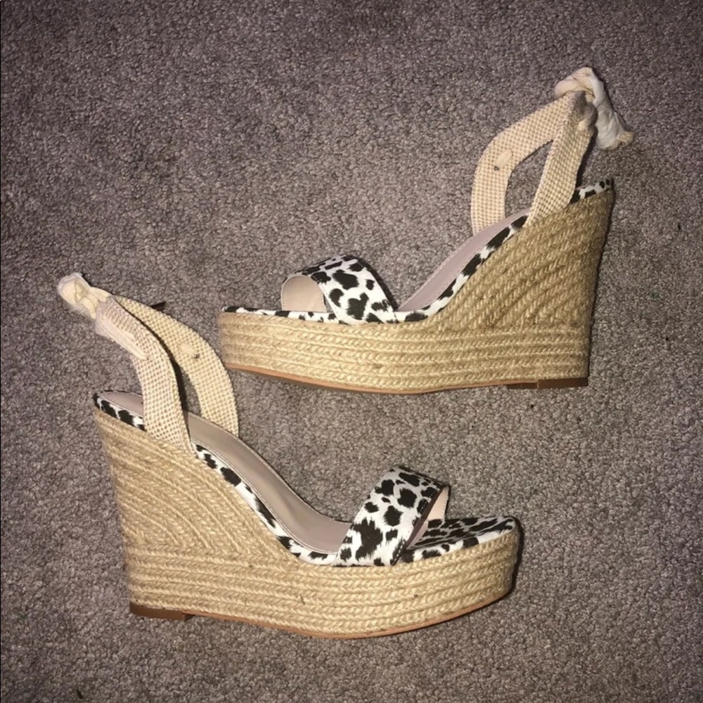 Leopard Print Wedges